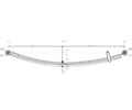 Рессора задняя 751103GZ-2912012-10 (для автомобиля ГАЗель) ЧМЗ