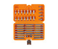 Набор бит вставок TORX, SPLINE, HEX 3/8'' 30мм и 75мм с держателями бит 1/2'' и 3/8'' DR 40 предметов в кейсе (AT-B-52)