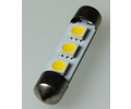 Светодиод T11x41-S8.5 (3SMD size5050) 12V C5W 0.36W 30lm теплый белый Nord YADA 902351
