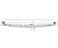 Передняя рессора Mercedes Actros (2031-2048, 3331-3360) 4-листовая 902604MS-2902012-01-10