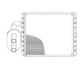 Радиатор отопителя для автомобилей Isuzu NQR71/NQR75 (LRh 2901)