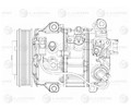 Компрессор кондиционера для автомобилей RAV 4 (13-) 2.0i [3ZRFE] (LCAC 1940)