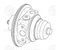 Турбокомпрессор без корпуса (картридж) для а/м Mazda CX-7 2.3T (K0422-582) (LAT 5028)