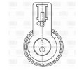 Ролик ГРМ для автомобилей Peugeot Partner (08-) 1.6d (натяж.) (CM 6062)
