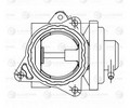 Клапан EGR (рециркуляции выхлопных газов) для а/м VW Golf V (03-) 1.9D/2.0D (LVEG 1863)