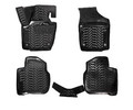 Ковры (3D с подпят.) для VW Polo/ Rapid (20-), 4 шт., (крепеж),выс. борт, полимер., черн. (ACM-PS-94)