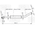 Глушитель для а/м ГАЗ 2217 Соболь (дв. 405) дополнительный (резонатор) (нержавеющая алюминизированная сталь) (EAM 0302)