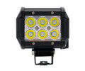 Фара светодиодная (балка) двухрядная, 6 LED направленный свет, 18W, (98х78х65) 12/24V (ALED040)