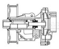 Насос водяной для автомобилей Ford Transit (00-) 2.4TDCi (с корпусом) (LWP 1010)