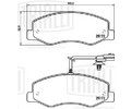 Колодки тормозные для автомобилей Renault Master III (10-) дисковые задние (для сдвоенной ошиновки) (в комплекте с 2-мя датчиками) (PF 0974)