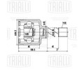 ШРУС внутренний левый для автомобилей Fiat Ducato 244 (02-) 2.3JTD (GO 2013)