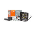 Фара светодиодная доп AE18S-6LED-73PC квадратная 80*73*75, рассеянный свет, 6 диодов, крепление центральное по бокам, 18 Вт, 12/24 В (АвтоЭлектрика)