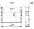 Блок радиаторов Б 1218К.015.0000 (алюминиевый) КЗС-1218-15, КЗ-14, КЗК-1624