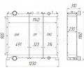 Блок радиаторов Б 6025.202К.1301.0000 (алюминиевый) КВК-625