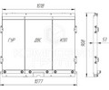 Блок радиаторов Б 744Р1К.1301.1000 (алюминиевый) для с/т К-744Р, К-744Р1