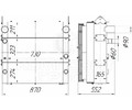 Блок радиаторов Б АТГ 140К.1301.0000 (алюминиевый) TG 140