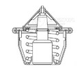 Термостат для автомобилей Subaru Forester (02-)/Forester (08-)/Legacy (94-) (78 С) (термоэлемент) (LT 2201)