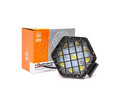 Фара светодиодная дополнительная AE27H-9LED-LENS-HC шестиугольная, напр. свет, 9 диодов, линза, с решеткой 27W, 12/24В (АвтоЭлектрика)