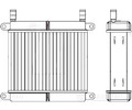 Радиатор отопителя для тракторов МТЗ-320 с дв. LPW 1503, MMZ-3LD (LRh 0632)