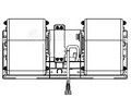 Электровентилятор отопителя для а/м Shacman (Shaanxi) F3000 (12-) (в корпусе) (LFh 3024)