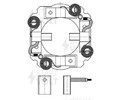 Узел щеточный стартера для а/м ГАЗ 3310/ПАЗ/КаВЗ с дв. ММЗ-Д243/245 ЕВРО-2 (тип Iskra) (VBS 0322)
