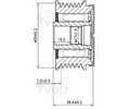 Шкив с обгонной муфтой генератора для а/м Ford Transit Connect (01-) 1.8TDCi (SGP 1042)