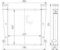 Интеркулер ОНВ Б 4292К.1301.3000 (алюминиевый) ЛиАЗ-429260