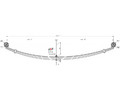 Рессора задняя для ГАЗ 2705, 3221, 3302 3 листа 3221-2912010-01-85 ЧМЗ