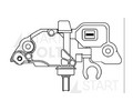 Регулятор напряжения генератора для а/м Volvo XC90 (02-) 2.5T/S60 (00-) 2.4i (VRR 1007)