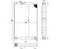 Радиатор охлаждения для автобусов Yutong ZK6128H (C12PRO) с двиг. Cummins/Weichai (LRc 3077)