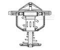 Термостат для а/м Foton Auman EST A (BJ4189) (17-) 11.8D [ISG12E5] (82°С) (термоэлемент) (LT 3039)