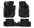 Ковры в салон (3D с подпят.) для Renault Duster 2WD (11-15) компл. 4 шт., выс. борт, полимер., черн. (ACM-PS-53)