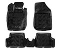 Ковры в салон (3D с подпят.) для Renault Duster 4WD (11-15) компл. 4 шт., (крепеж), выс.борт, полимер, черн (ACM-PS-54)