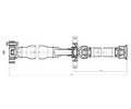 Кардан для а/м BMW X1 E84 (09-)/3 E90 (05-) (бензин) (АКПП) зад. в сборе (CD 2609)