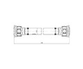 Кардан для а/м BMW X1 E84 (09-)/3 E90 (05-) перед. в сборе (CD 2605)