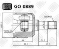 ШРУС внутренний для автомобилей Hyundai Elantra XD (00-) 1.6i AT (GO 0889)