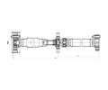 Карданный вал в сборе для а/м BMW 5 F10 (10-) (АКПП) задний (CD 2615)