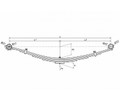 Передняя рессора Hyundai HD 65, 72, 78 6-листовая 701106HD78-2902012-10