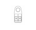 Блок управления стеклоподъёмниками для а/м ГАЗ ГАЗель Бизнес/Next 12В (2 кнопки) (SVSP 0108)